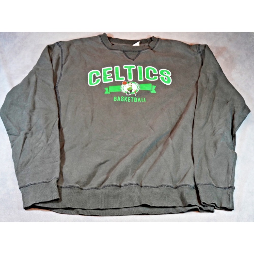 Y2K Blue 84 Boston Celtics Green Pullover Crewneck Sweatshirt XL